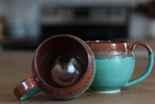 Load image into Gallery viewer, Green Patina Mug
